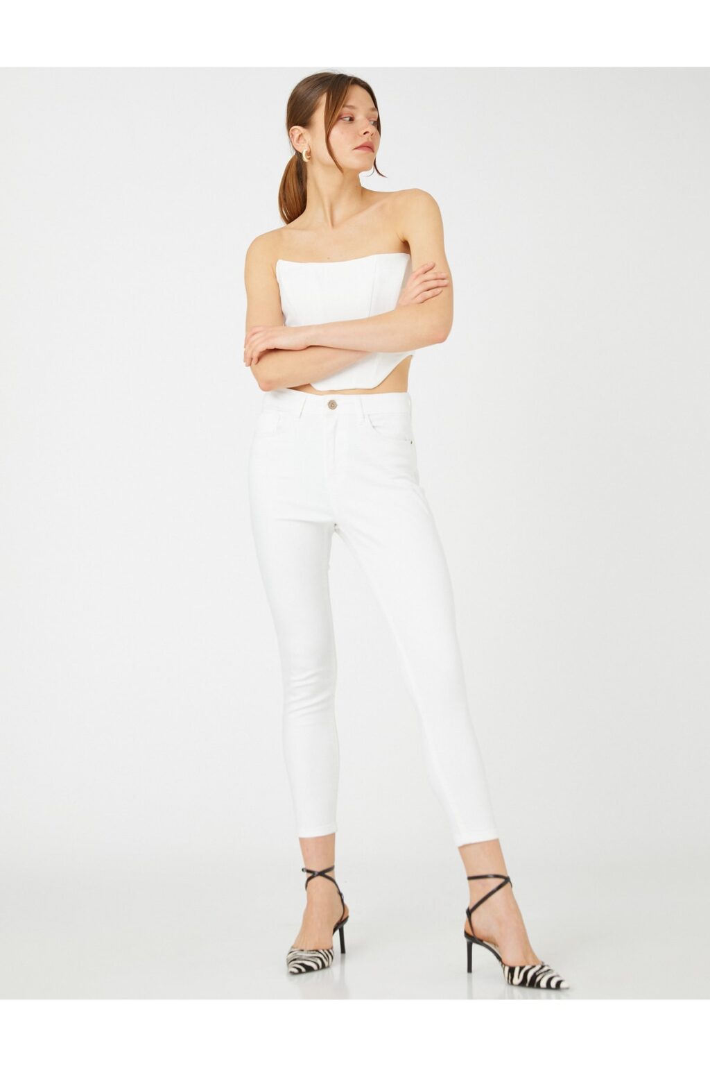 Koton Skinny Leg farmer Slim Fit magas derék - Carmen Jean