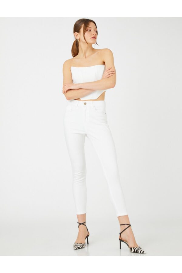 Koton Skinny Leg farmer Slim Fit magas derék - Carmen Jean