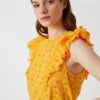 Koton Sleeveless Blouse Scalloped Ruffle Detail