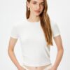 Koton Slim Fit Short Sleeve Crew Neck Viscose Fabric Blend Basic T-Shirt