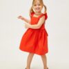 Koton Straps Midi Sleeveless Ruffle Cotton Cotton Dress