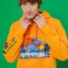 Koton Superman Hooded Oversize Sweatshirt Raised Licensed Printed
