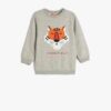Koton Sweatshirt Lion Printed Long Sleeve Crew Neck