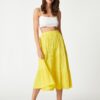 Koton Tiered Midi Skirt with Elastic Waist