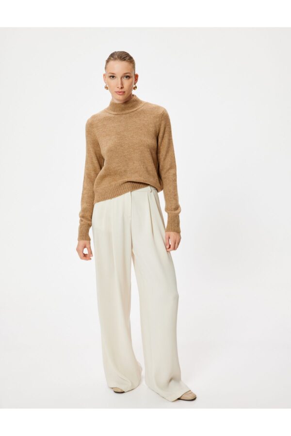 Koton Turtleneck Knitwear Sweater Long Sleeve Soft Textured