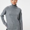 Koton Turtleneck Oversize Knitwear Sweater Long Sleeve Soft Textured