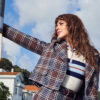 Koton Tweed Double Breasted Crop Blazer Jacket