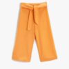 Koton Wide Leg Trousers High Waist with Belt Detail