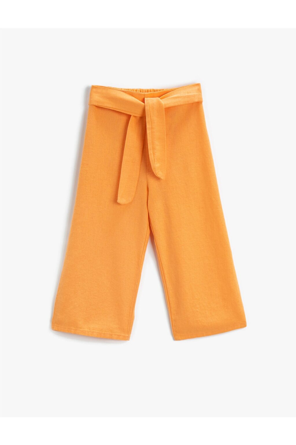 Koton Wide Leg Trousers High Waist with Belt Detail