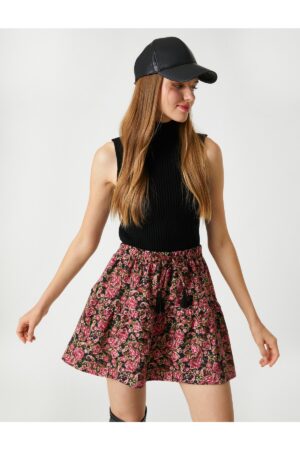 Koton Winter Skirt with Mini Tassel Detail