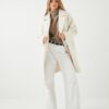 Koton Women Ecru Coat