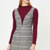 Koton Women's Black Plaid Dress