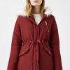 Koton Women's Claret Red Parka