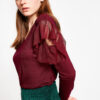 Koton Women's Claret Red T-Shirt