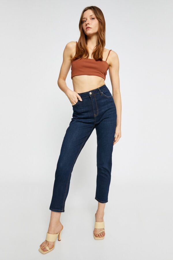Koton Women's Dark Indigo Jeans