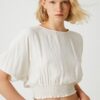 Koton Women's Elastic Waist Blouse 2sak60170cw