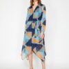 Koton Women's Navy Blue Patterned Dress