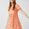 Koton Women's Orange Patterned Dress