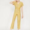 Koton Women's Striped Jumpsuit