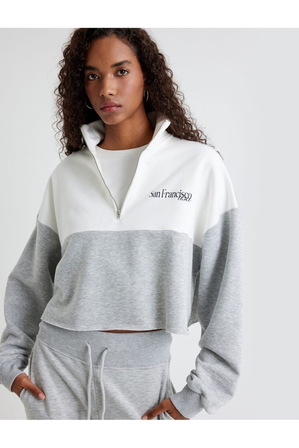 Koton Women's Sweatshirt Gray