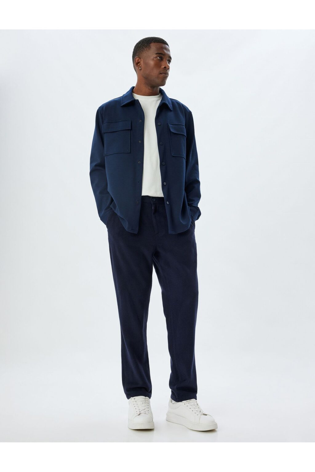 Koton Zippered Pocket Cotton Blend Raised Waist Tied Sweatpants