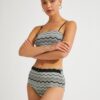 Koton női fekete mintás bikini alsó