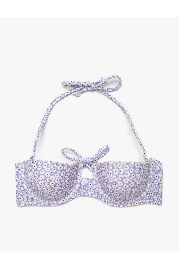 Koton női lila mintás bikini felső
