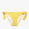 Koton női sárga normál derék mintás bikini alsó