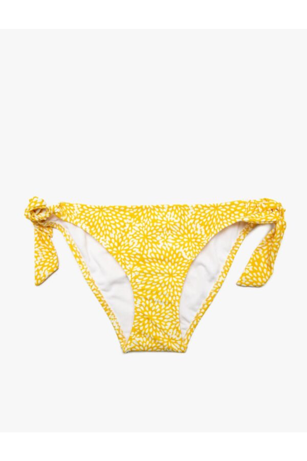 Koton női sárga normál derék mintás bikini alsó
