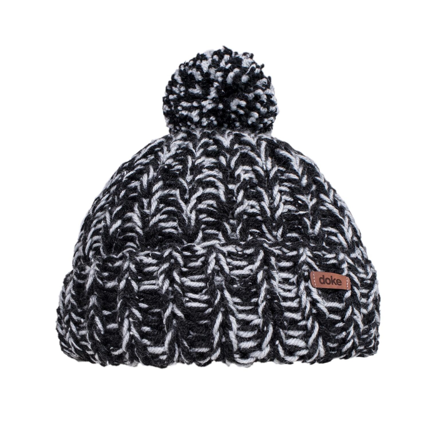 Kötött sapka pompom DOKE-val
