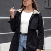 Kurtka damska parka FASHLOVE czarna Dstreet