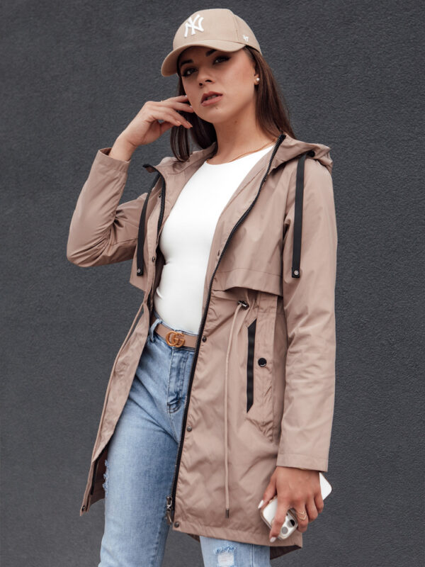 Kurtka damska parka GLAMJACKET beżowa Dstreet