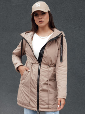 Kurtka damska parka URBANJOY beżowa Dstreet