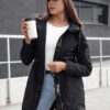 Kurtka damska parka URBANJOY czarna Dstreet