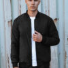 Kurtka męska bomber jacket czarna Dstreet