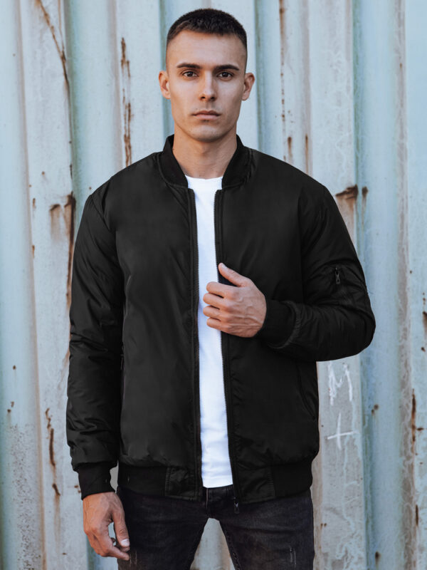 Kurtka męska bomber jacket czarna Dstreet