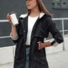 Kurtka parka damska STYLE QUEEN czarna Dstreet