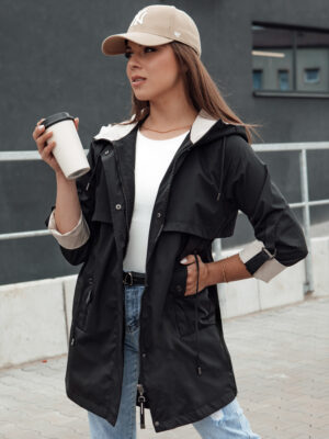Kurtka parka damska STYLE QUEEN czarna Dstreet