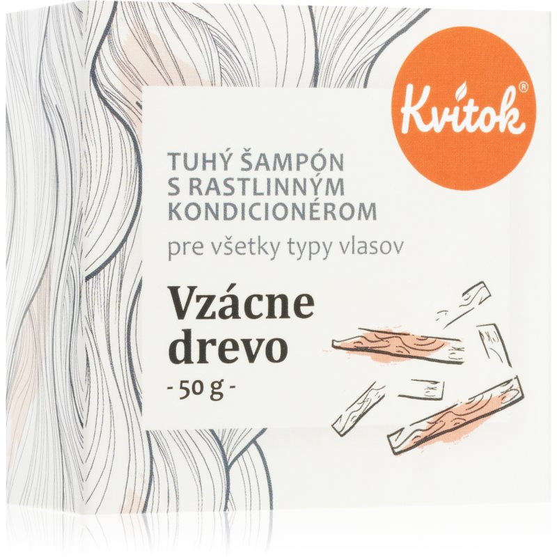 Kvitok Rare wood szilárd sampon sötét hajra 50 g-Ár