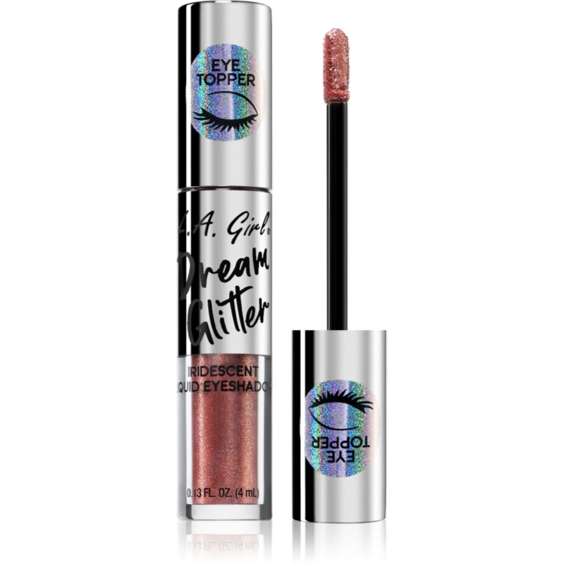 L.A. Girl Cosmetics Dream Glitter Folyékony csillámos szemhéjfesték árnyalat Rose Gold 4 ml-ár