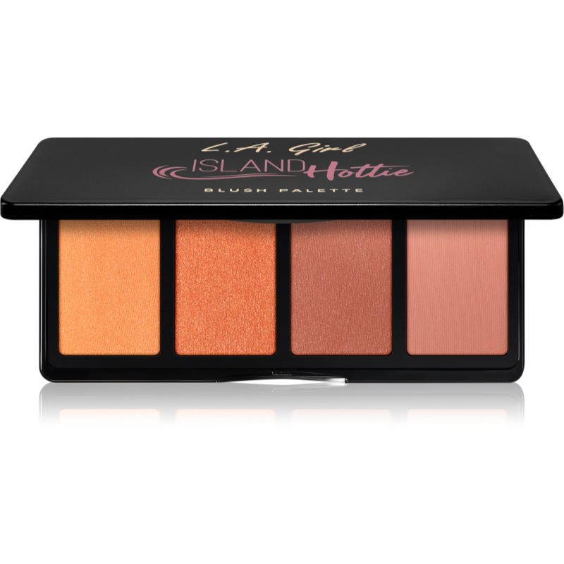 L.A. Girl Cosmetics Fanatic arcpirosító paletta árnyalat Island Hottie 4x4 g