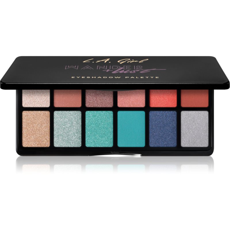 L.A. Girl Cosmetics Fanatic szemhéjfesték paletta árnyalat Wanderlust 12x1 g
