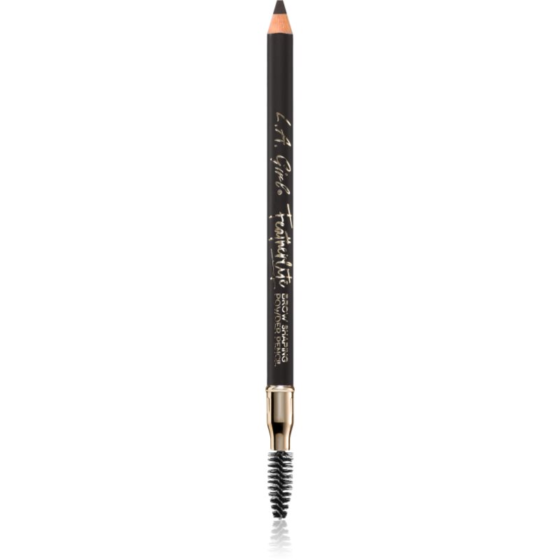 L.A. Girl Cosmetics Featherlite tartós szemöldök ceruza kefével árnyalat Soft Black 1.1 g-ár