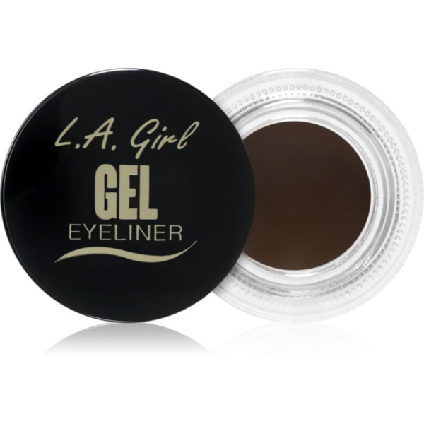 L.A. Girl Cosmetics Gel Eyeliner tartós zselés szemhéjtus árnyalat Rich Chocolate Brown 3 g-ár