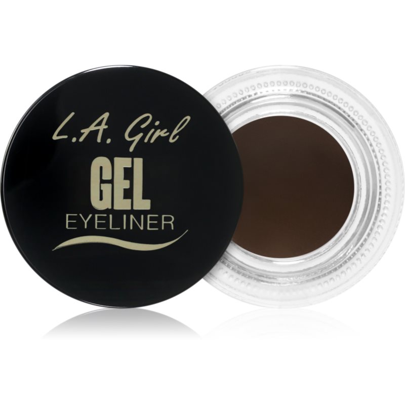 L.A. Girl Cosmetics Gel Eyeliner tartós zselés szemhéjtus árnyalat Rich Chocolate Brown 3 g-ár