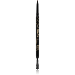 L.A. Girl Cosmetics Shady Slim automatikus szemöldökceruza kefével árnyalat Medium Brown 0.08 g-ár