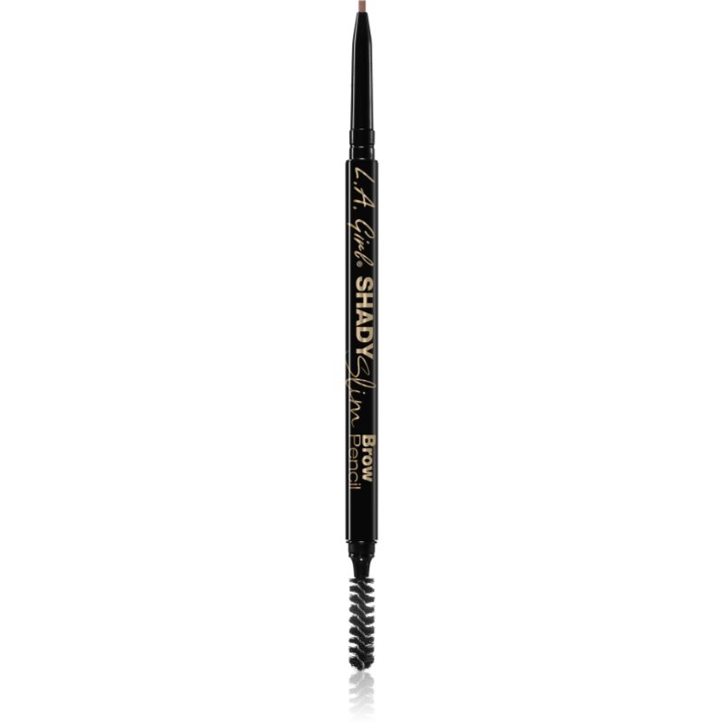 L.A. Girl Cosmetics Shady Slim automatikus szemöldökceruza kefével árnyalat Warm Brown 0.08 g-ár
