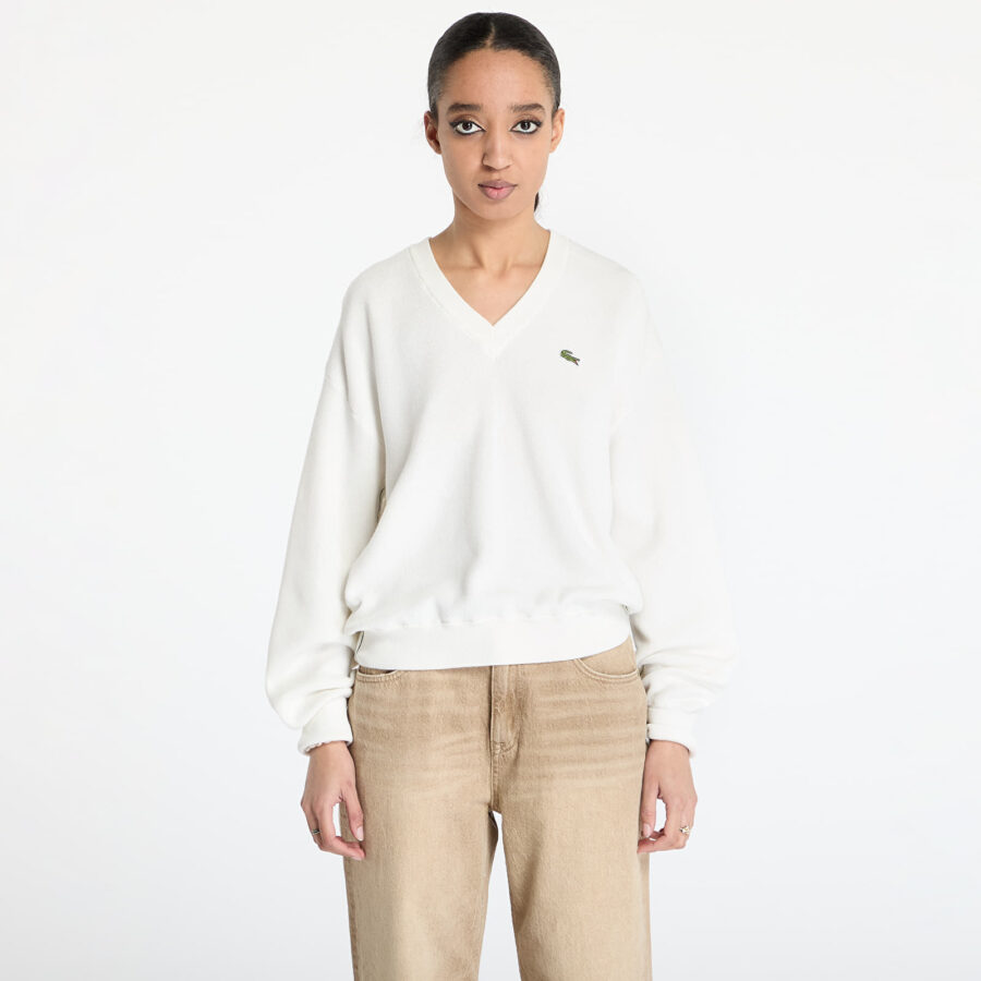 LACOSTE Moss Stitch Sweater Flour S-alacsony-ár