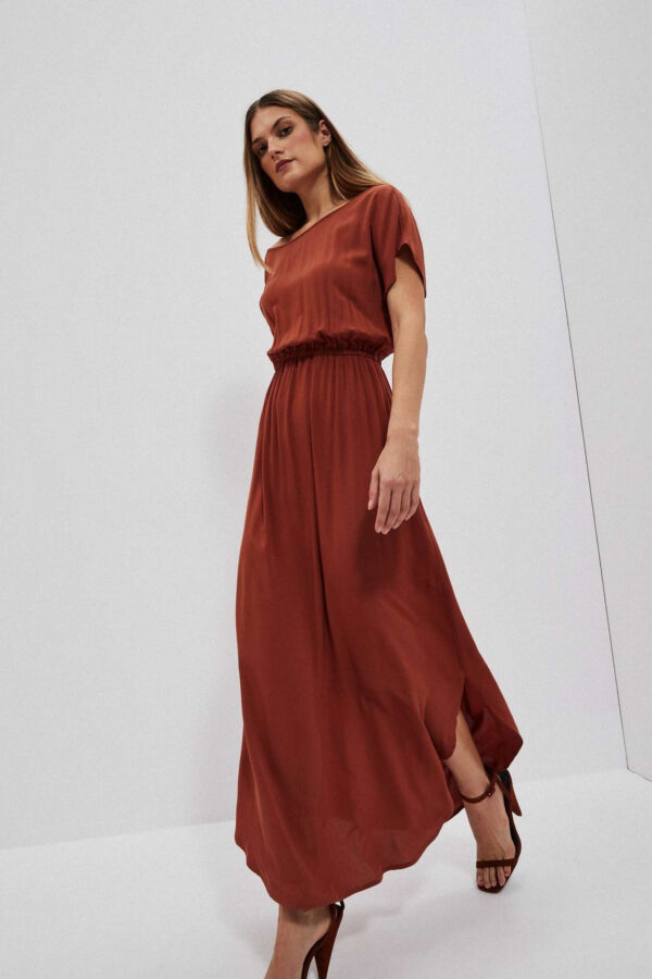 LADY'S DRESS L-SU-4011 BROWN