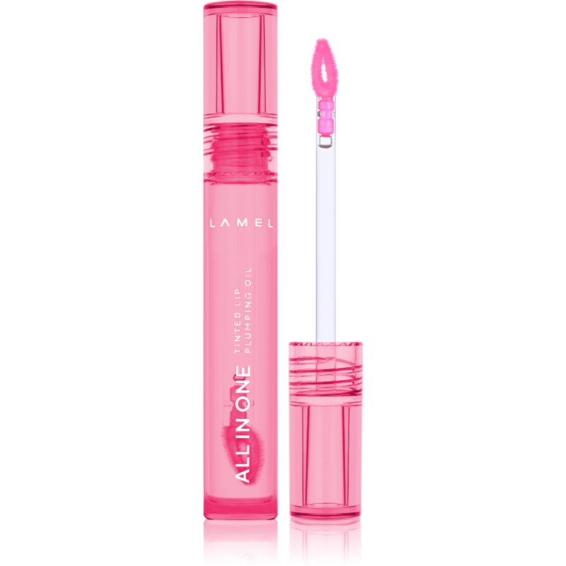 LAMEL All in One Lip Tinted Plumping Oil tonizáló olaj az ajkakra dúsabb hatásért № 403 3 ml-Ár